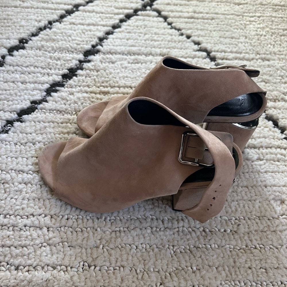 Alexander Wang Elegant Dusty Pink Women's Peep-Toe Heels